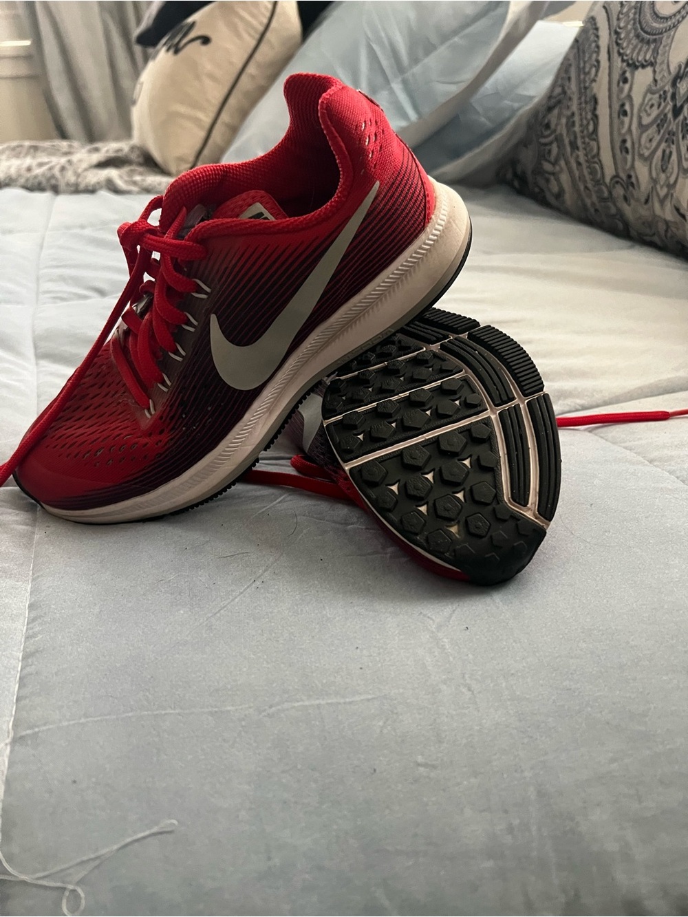 Nike Red Youth Sneakers with Black Interior